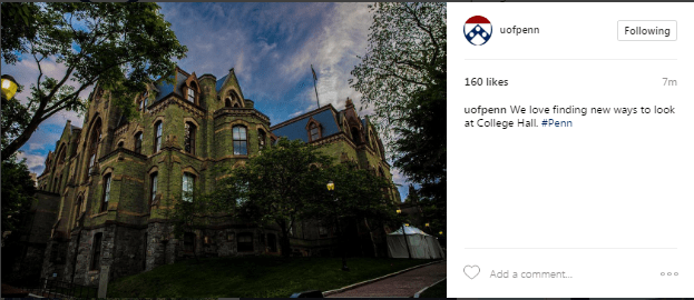 University of Pennsylvania Instagram